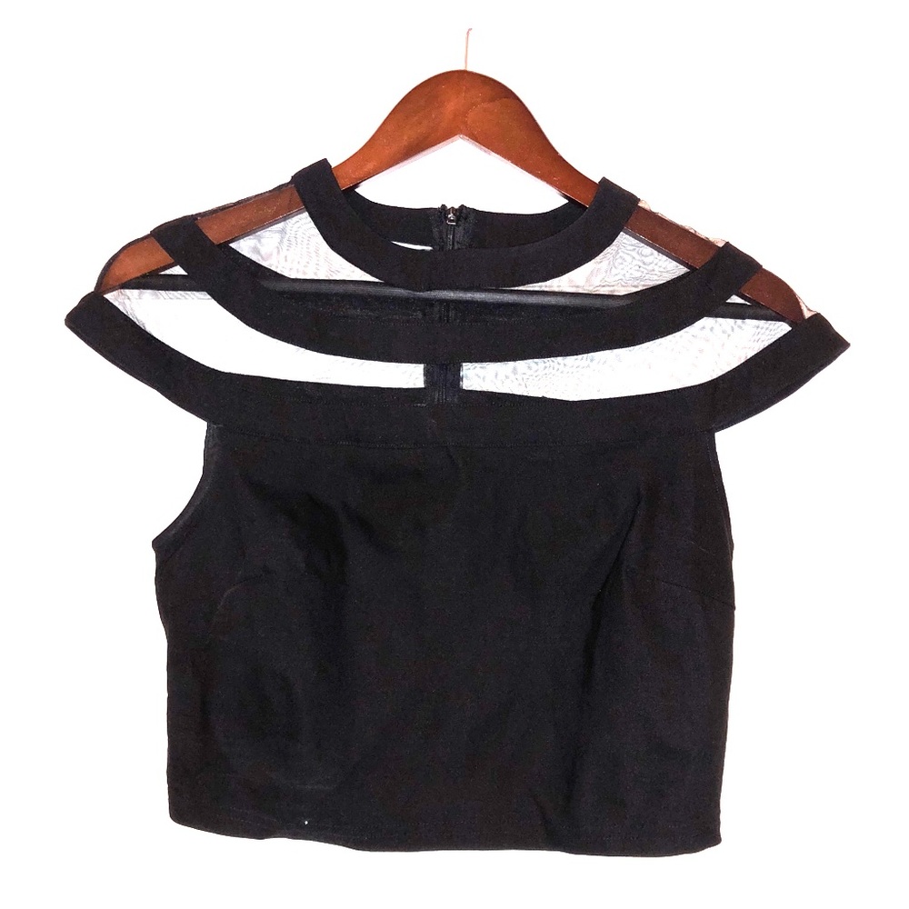 Black Tobi dressy crop top